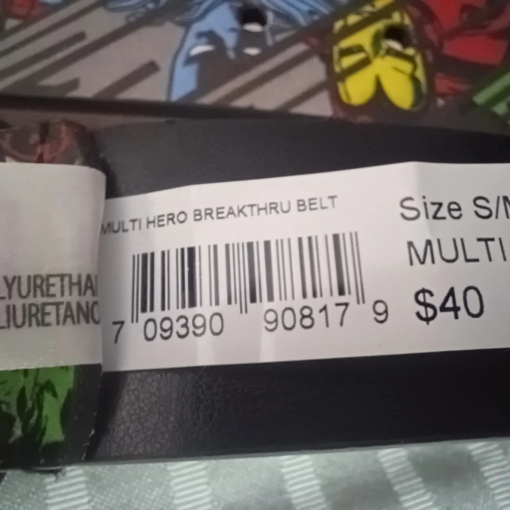MARVEL Belt Size 30-32 Multi-Hero Breakthru BRAND-NEW w/tags